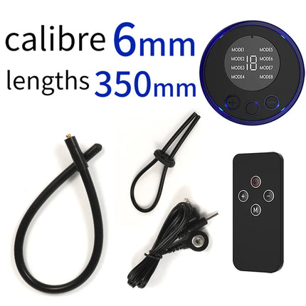 Electric Stimulation Urethral Dilator Shock Horse Eye Rod Silicone Penis Plug Man Masturbation Set Delayed Ejaculation Sm Toys