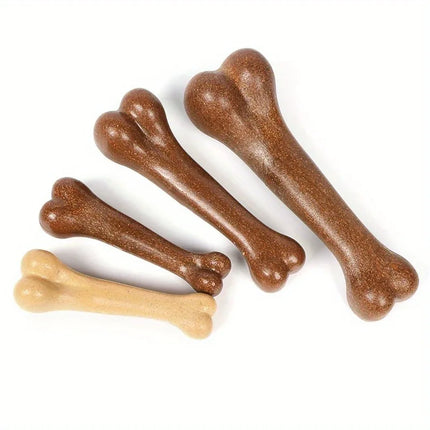 Durable Beef-Flavored Chew Toy for Dogs, Bone-Shaped Interactive Play Toy for Dogs, Teeth Cleaning Training Toy Pet Supplies