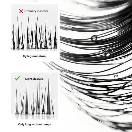 AOJN Slender＆Dense Mascara Smudge-Proof Long-Lasting Natural Curling Thickening Spiral Brush Mascara
