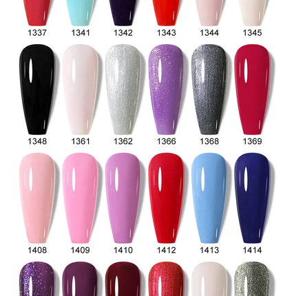 Clou Beaute 15ml HEMA TPO FREE Color Gel Nail Polish Nude Pink Red Green Collection Nail Gel Polish Glitter Soak Off UV LED Gel