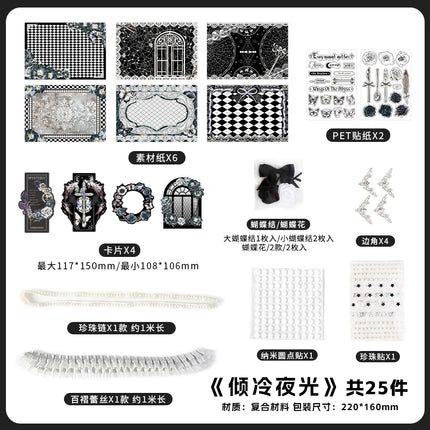 Kawaii painting Accessories Stickers Pack Tie Bag Material Package Comic Exhibition Accessories DIY Decorations Background