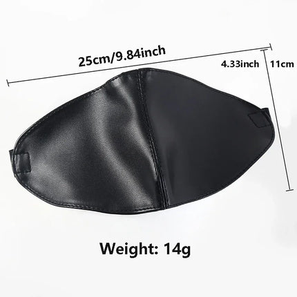 Black PU Leather Sex Eye Mask Cover Nose Large Area Sex Mask BDSM Accessoire Bdsm Bondage Restraints Sex Toys for Women Couples