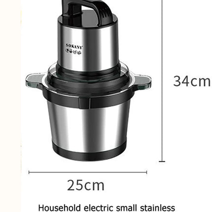 1pc electric kitchen knife with stainless steel bowl, 2 speed meat grinder with 4 blades for meat and onions.