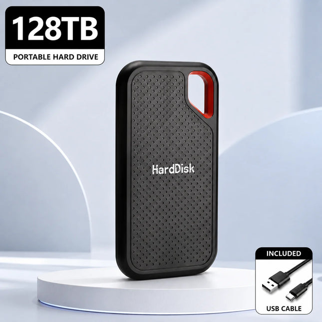 2TB Portable SSD External Hard Drive USB3.0 Type-C Storage Drive for Laptop Mac PC Phone