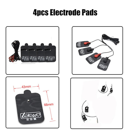 Electro Shock Penis Ring Bdsm Strong Electric Stimulate Therapy Massager Pad Penis Extender Enlargement Sex Toy Male Masturbator
