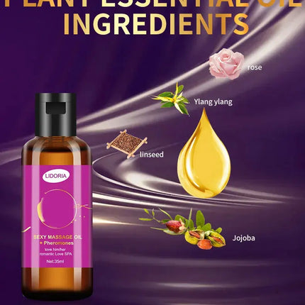 Erotic Massage Oil Body Private Parts Adult Natural Plant Rose Essence Romantic Couples Men And Women Can Use Erotic Push Oil
