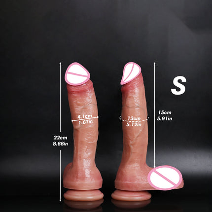 Realistic and soft dildo, G-spot anal stimulation, adult sex toy suitable for both men and women, big and thick Dick Happy Dild