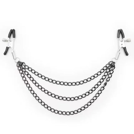 Metal Chain Nipple Milk Clips Breast Massage Clamps Adult Flirting Teasing Erotic Gadgets Bdsm Slave Sex Toys For Couples