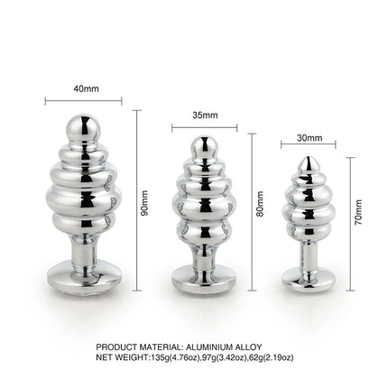 Metal Anal Plug Stainless Steel Butt Plug With Jewelry Colorful Crystal Anus Plug Adults Sex Toys for Men Women Gay Adult Game