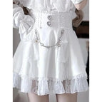385 white skirt / L