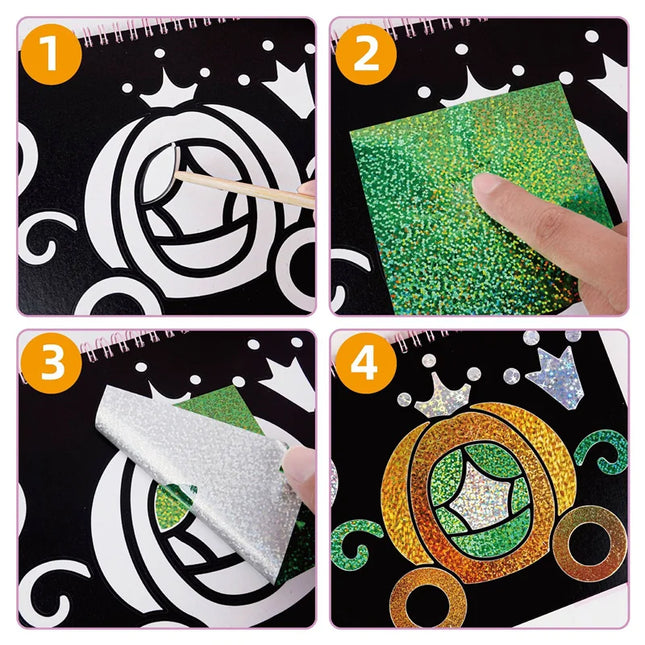 DIY Cartoon Magical Transfer Painting Crafts for Kids Arts and Crafts Toys Children Creative Educational Learning Drawing Toys