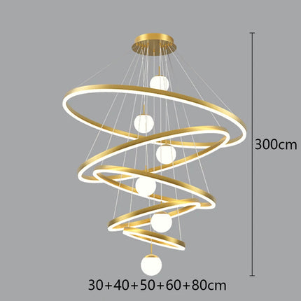 Modern home decor led lights pendant light lamps forstaircase Chandeliers for living room hanging light indoor lighting