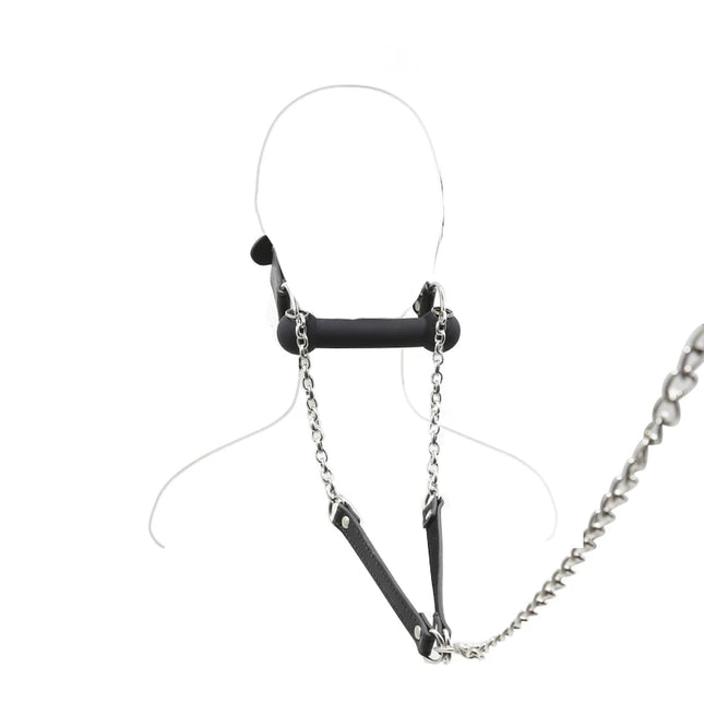 Thierry Silicone Bone Gag with Leash, Fetish SM Toys Bondage Open Mouth Gags,Adult Sex Toys For Couple Adult Games