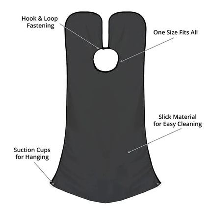 Men's Shave Beard Collector Non-Stick Beard Shaving Cape With Strong Suction Cup Men Gift Beard Gathering Cloth Bib Apron