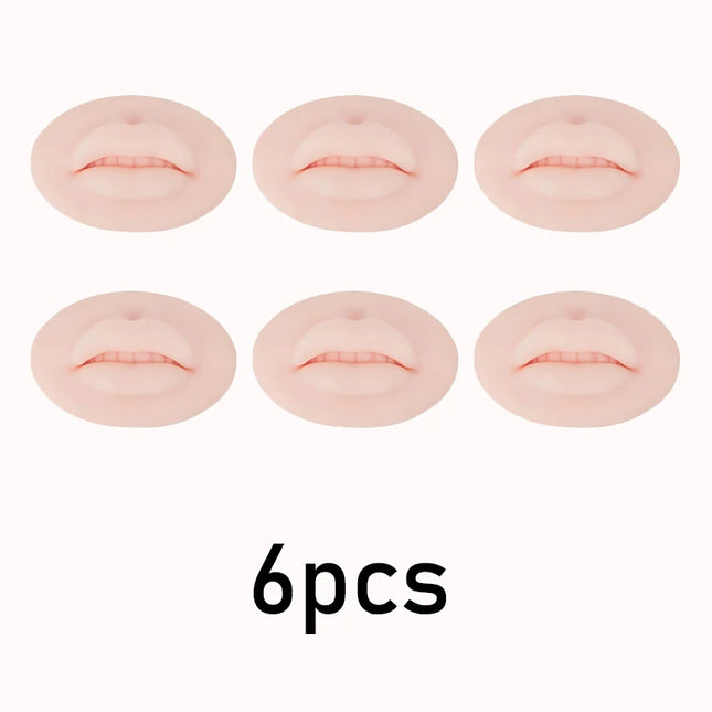 5D Dimensional Lip Practice Skin Microblading Permanent Makeup Soft Film Silicone PMU Lip Mold Beginner Tattoo Supplies Tool