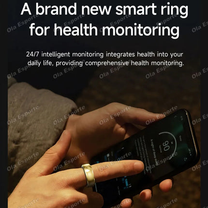 2026 Incoming Call Vibration Alerts Smart Ring Gesture Control Messages Alarms Vibration Health Monitoring Smartring Women Men