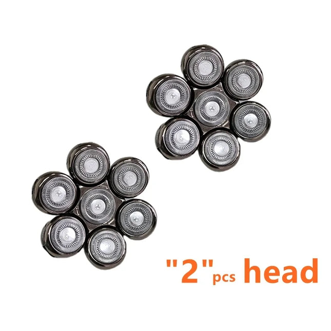 7 Blade Razor Replacement Shaving 7D Heads Floating Washable For Most Electric Shavers Trimmers Kit Cutter Blades