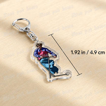 Oliver Tree Ugly Is Beautiful Keychain for Accessories Bag Charm Music Tour Let Me Down Key Chain Ring Jewelry Fans Gifts