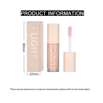 12 Colors Mirror Pearl Lip Gloss Long-lasting Moisturizing Shine Glitter Lip Glaze Waterproof Glass Liquid Lipstick Women Makeup