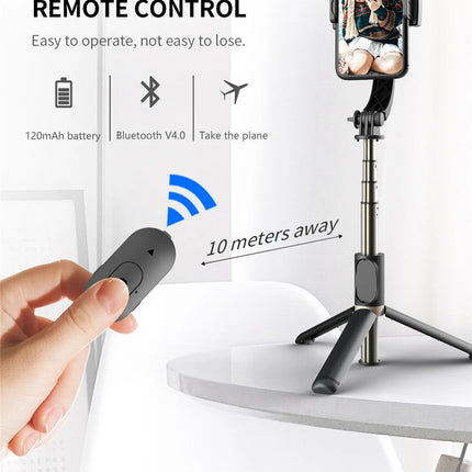 FANGTUOSI Mobile Video stabilizer Bluetooth selfie stick tripod Gimbal Stabilizer For Smartphone Live vertical shooting bracket