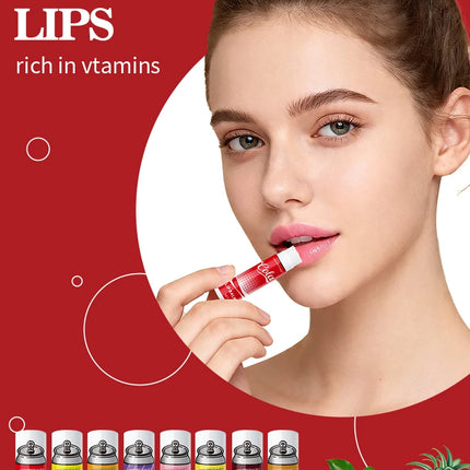 8PCS Soda-Inspired Lip Balm Set, Long-Lasting Moisture & Anti-Chapping, 8 Scents, Ideal for Daily Use & Holiday Gift Giving