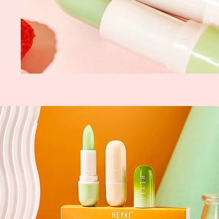 3pcs/Set Fruits Lip Balm Sets Temperature Color Change Moisturizing Nourishing Hydrating Lipstick Kits Lips Skin Care Products