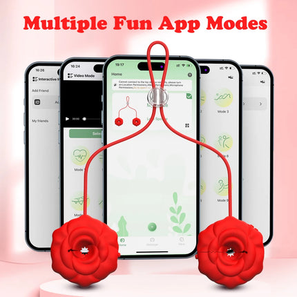 Vibrating Nipple Clamps Adult Toys Breast Clip Vibrator APP Control Chest Massage Tease Nipple Stimulation Sex Toys for Women