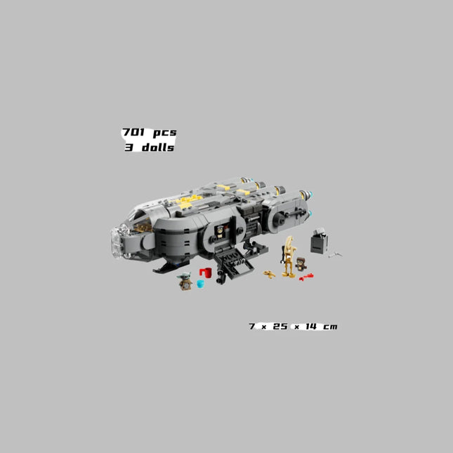 2026 New 701pcs Requiring Assembly Starship Blocks Model Space World Movie Christmas Birthday Toy for Family Decor Gifts