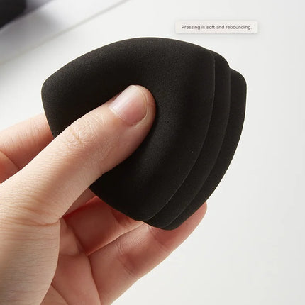 50-Pack Ultra-Thick Triangle Cotton Candy Sponge Puff Dry Wet Use Compatible Air Cushion Makeup Remover Pad