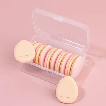 6/10Pcs Mini Finger Puff Foundation Small Air Cushion Powder Sponge Face Concealer BB Cream Cosmetic Applicator Makeup Tools