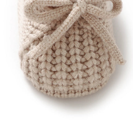 Baby Shoes Knitted Newborn Bed Footwear 0-18M Warm Clothing Accessories Infant Boys Girls First Boots Fashion Solid Toddler Kid