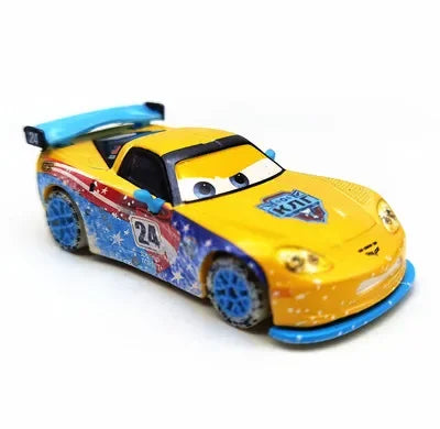 1:55 Pixar Cars Snowflake Edition Longge Rally Cars Holley Alloy Die-Casting Toys Cars Model Kids Toys Christmas Gift