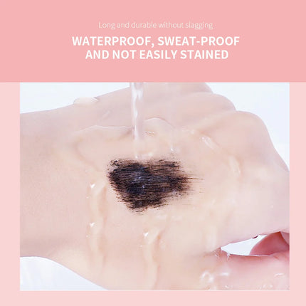 Cute, Curly, Long-lasting Mascara, Water-resistant and Non-dusting. Black Mascara.