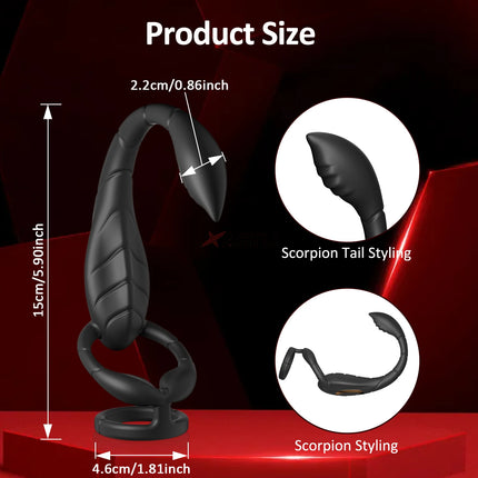 Vibrating Cock Ring Male Prostate Perineum Massager Vibrator Taint Stimulator Anal Butt Plug Sex Toys for Men Penis Ring
