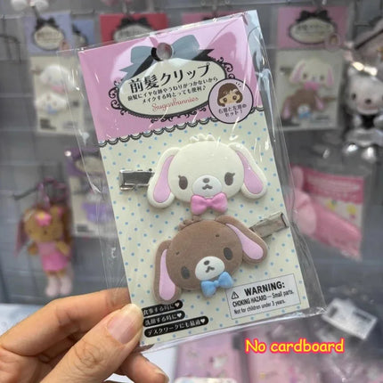 Kawaii Sugarbunnies Hairpin Cartoon Kuromi My Melody Sweet Girl Bangs Side Clip Creative Cinnamoroll Hair Clips Christmas Gifts
