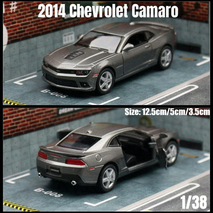 1/36 Chevrolet Camaro Super Sport Toy Car Model 5'' 1:36 RMZ CiTY Diecast Miniature Vehicle Pull Back Collection Gift for Boys
