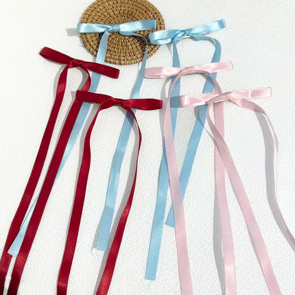 Fashion Bow Ribbon Hair Clips For Women Girls Lace Hairpins Barrettes Set Korean Bow Clips Party Hair Accessories Headwear Gifts