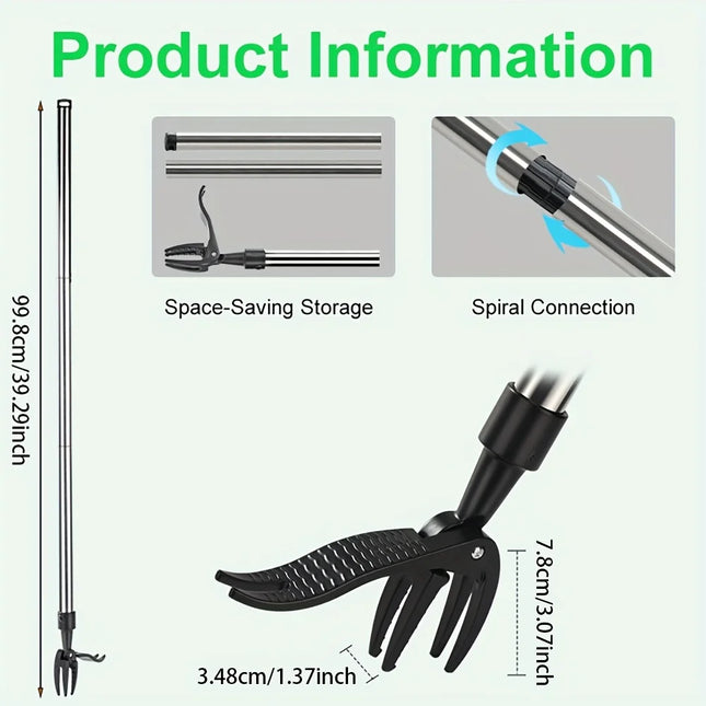 1pcs Manual Weeding Tool Vertical 4-pjaw Weeder Courtyard Garden Tool easy To Remove Weeds Without Bending Or Kneeling Down