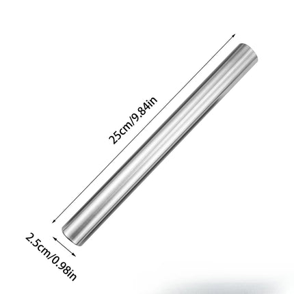 20/25/30cm Stainless Steel Non-Stick Rolling Roller Dough Bake Pizza Pastry Embossed Roller Surface Rolling Pin Kitchen Utensils