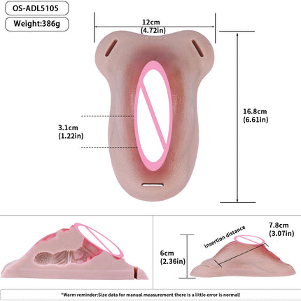 FAAK Male Hiding gaff Panties Male to Female Sex Toy Pads Strapon Insertable  Silicone Fake Vagina Clitoris Pads For Transgende