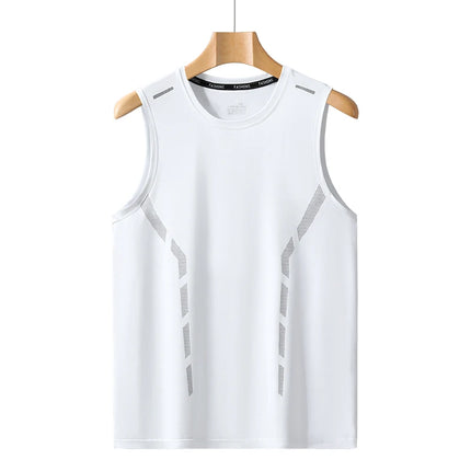 YJKVUR Sports Quick Dry Sleeveless T-Shirt for Men Summer Men Basketball Gym Clothing Breathable Lightweight Plus Size Tank Top