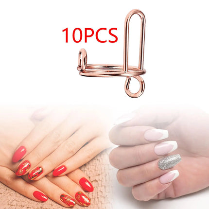 10Pcs Fingernail Rings Daily Wear Detachable Women Gift Halal Nail Ring Set
