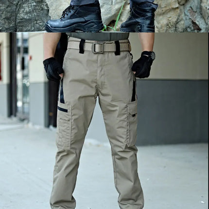 New Tactical Work Pants Men Outdoor Cargo Trousers Multi-pocket Waterproof Pant Autumn Spring Outdoor Workwear Hiking Trousers