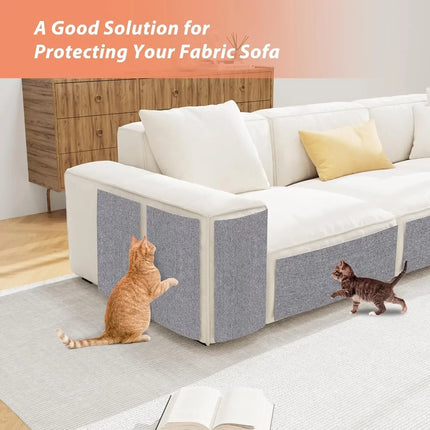 Cat Crawling Mat Climbing Frame Protection Sofa Anti Cat Scratch Trimmable Self-adhesive Felt Fabric Carpet Post Board Cats Toy