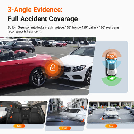Vantrue N4 Pro S 3 Channel DashCam STARVIS 2 HDR IR Night Vision 4K+1080P+2.5K Waterproof Rear Camera Wi-Fi GPS 24h Parking Mode