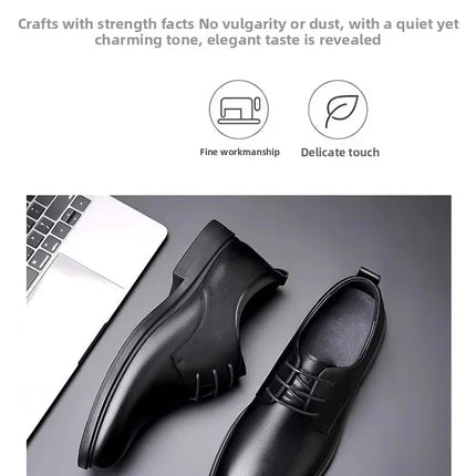 Soft Leather Casual Wedding Shoes for Men New Style Business Formal Breathable Autumn British Korean Version Pointed Toe Groom S