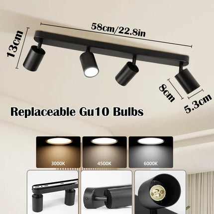 110v 220v LED Ceiling Light GU10 LED Track Spot Light for Chandelier Bedroom Corridor Ceiling Lamp  Replacement Bulb lighting