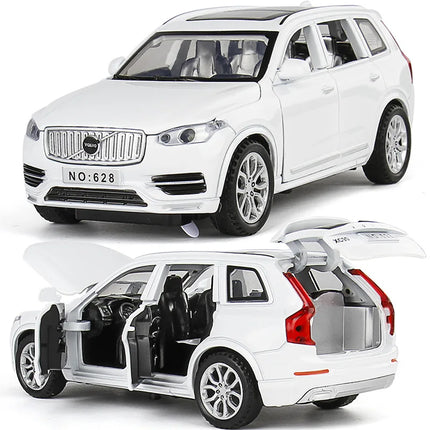 1:32 VOLVO XC90 SUV Alloy Car Model Diecast Metal Model Sound & Light Pull Back Toy Collect Display Ornaments Children Toys
