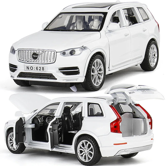 1:32 VOLVO XC90 SUV Alloy Car Model Diecast Metal Model Sound & Light Pull Back Toy Collect Display Ornaments Children Toys