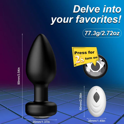 Wireless Remote Prostate Massager Female Vagina Masturbator Telescopic Anal Butt Plug Vibrator Adult Sex Toys for Women Men